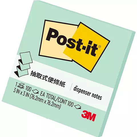 3M Post-it R330-MT 利貼抽取式3*3 薄荷綠
